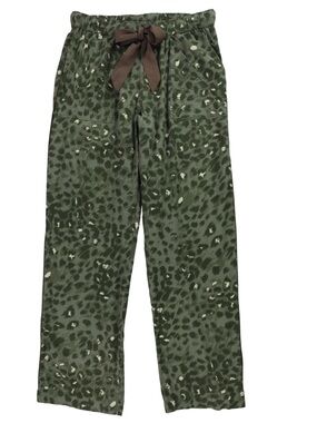 Aerie Olive Green Leopard Print Pajama Pants